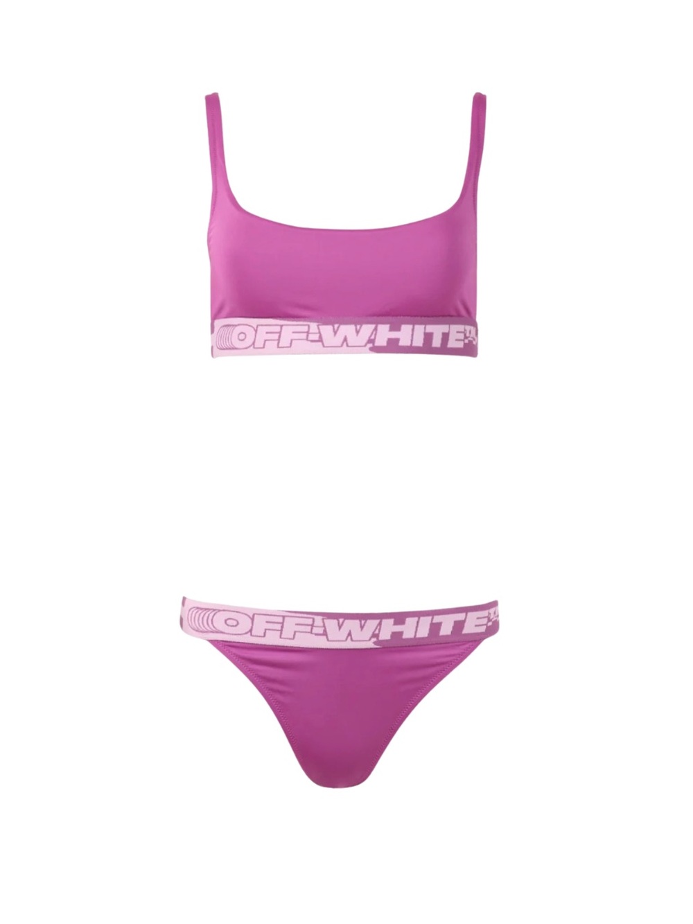 Off White Logo Band Bikini